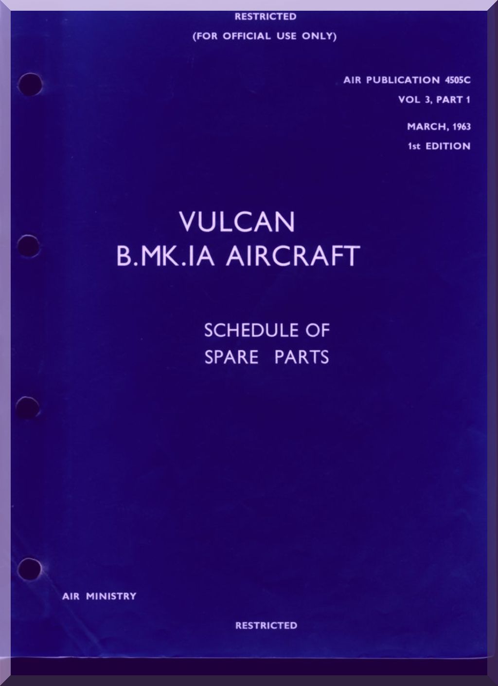 AVRO "Vulcan" Aircraft Airplane Manuals Bundle - Download -