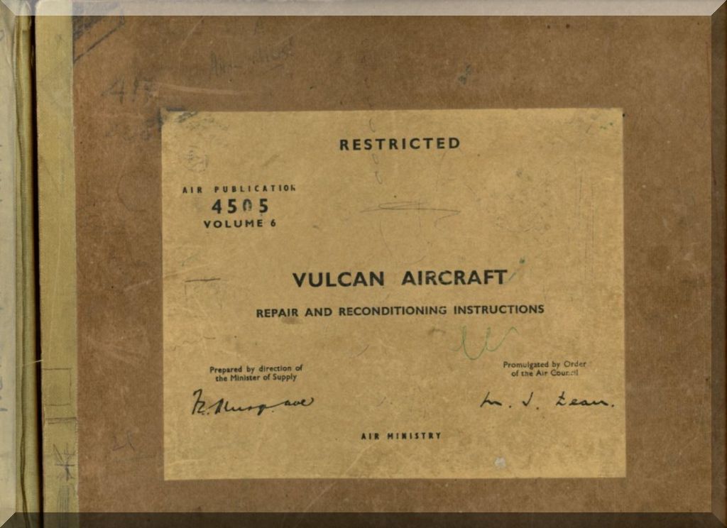 AVRO "Vulcan" Aircraft Airplane Manuals Bundle - Download -
