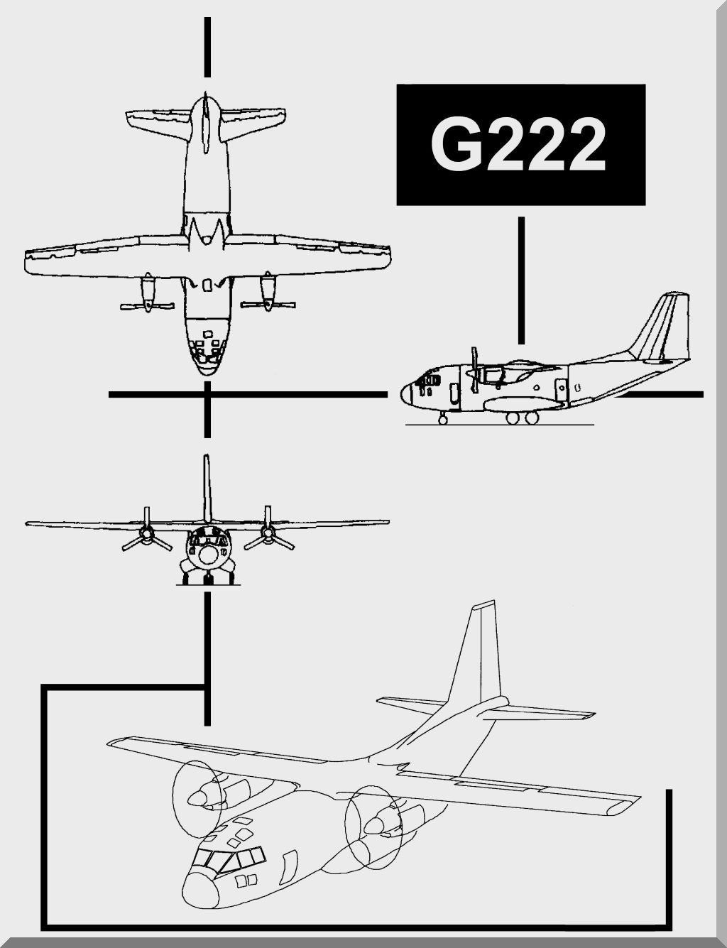 Aeritalia Fiat G.222 Aircraft Manuals Collection - Digital Download