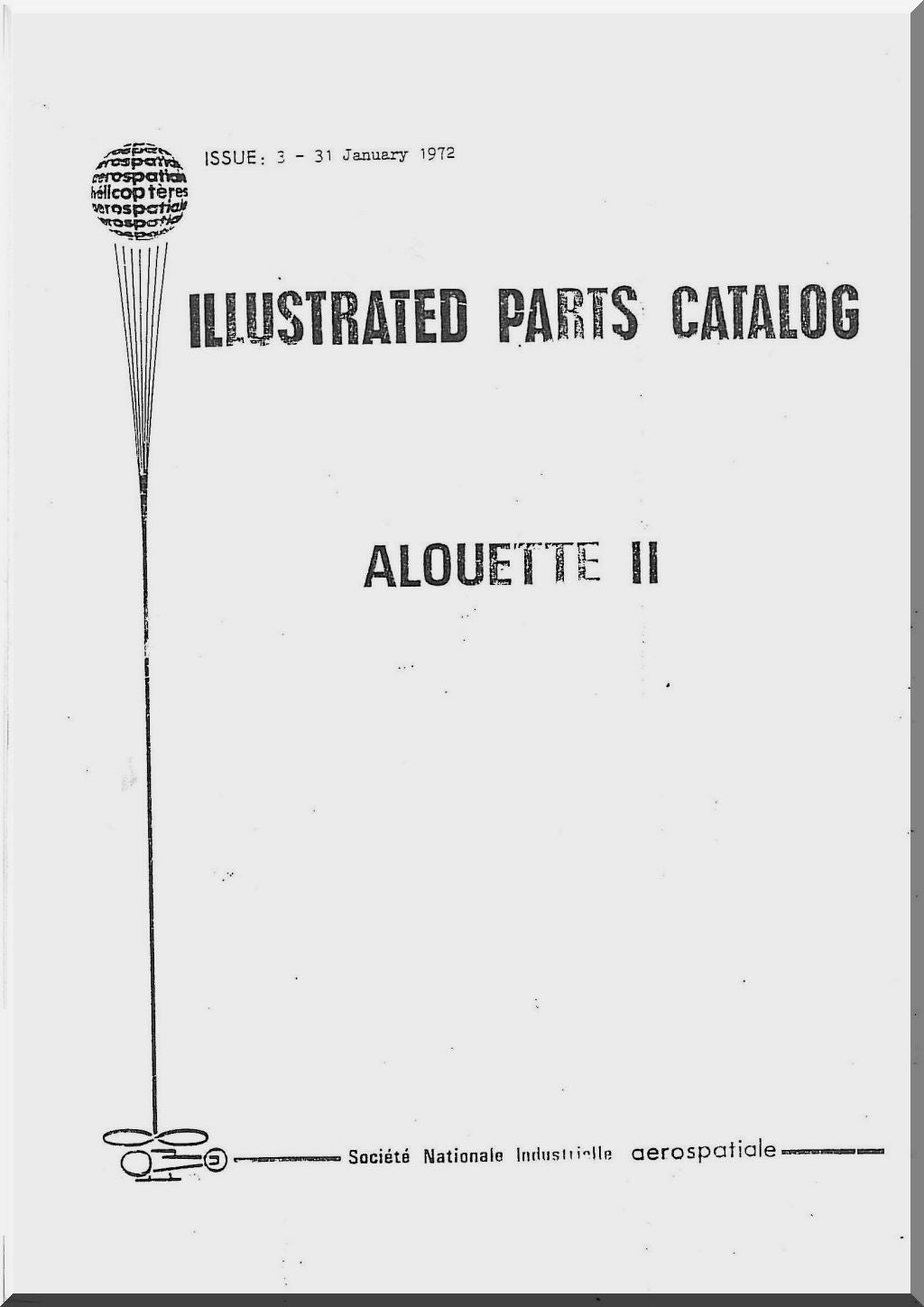 Sud Aviation / Aerospatiale SE 313 / SE 3130 / SA 318 Alouette II / SA-315 Lama Helicopter Manuals Bundle - Download