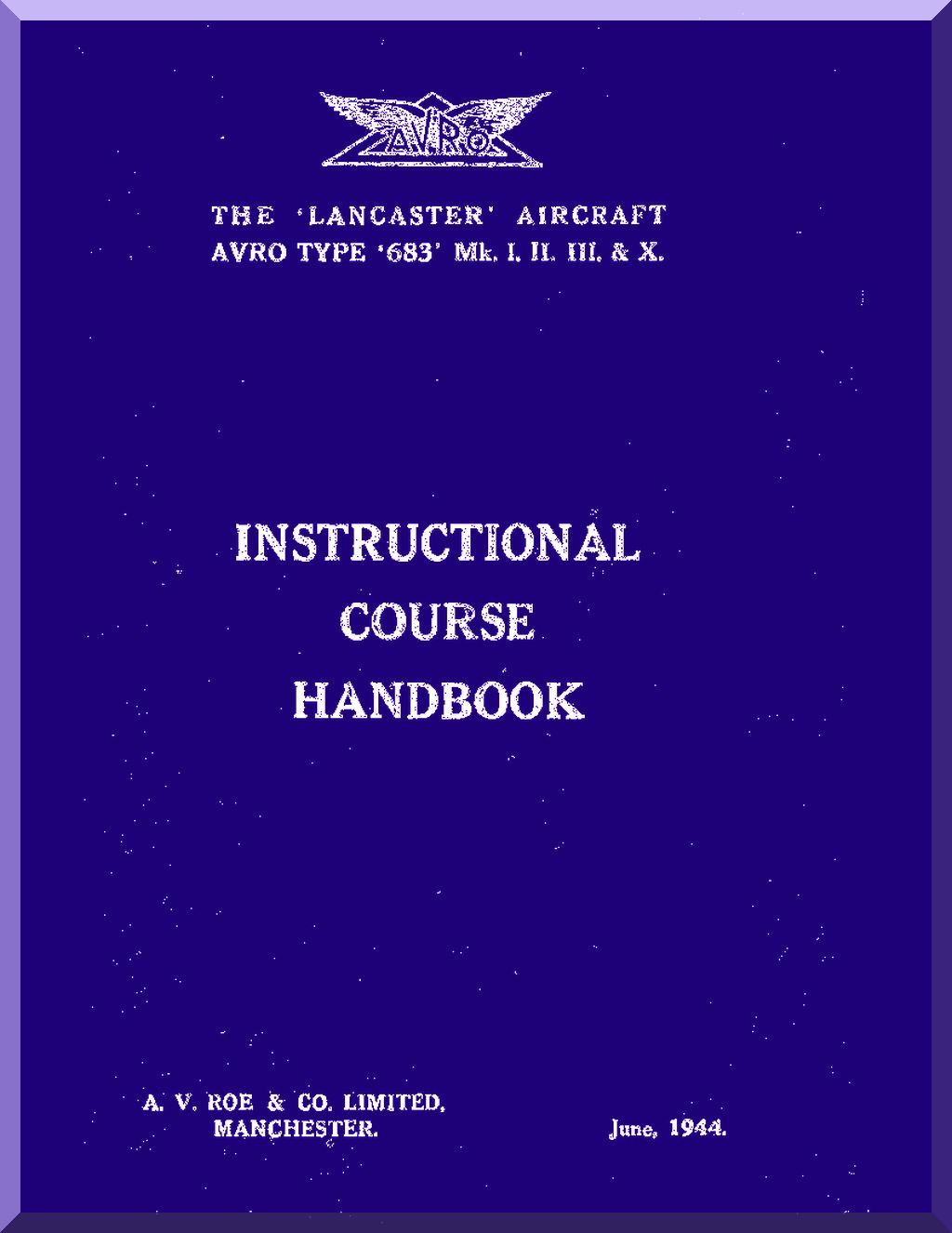AVRO 683 Lancaster Aircraft Manuals Collection - Digital Download -