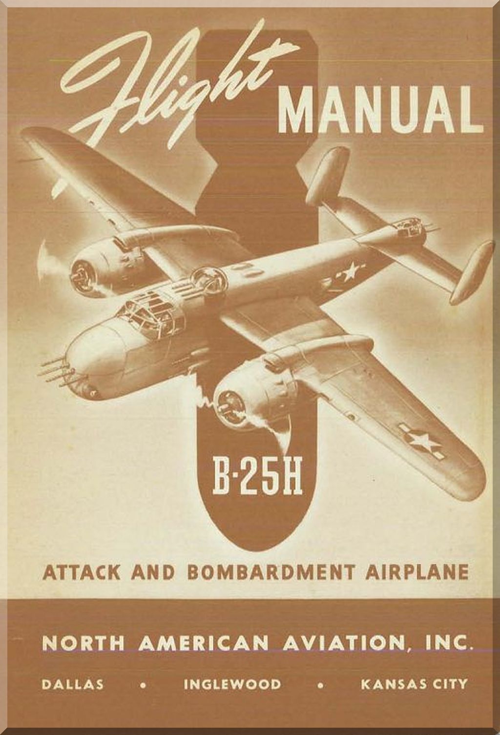 North American Aviation B-25 "Mitchell"  Aircraft  Manuals Bundle - Download -