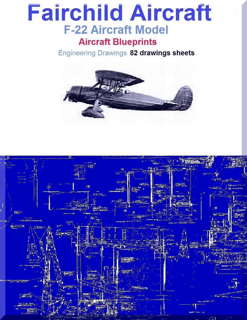 Fairchild F-22 Aircraft Blueprints Engineering Drawings - Download
