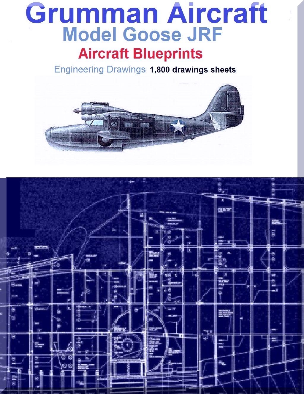 Grumman Goose JRF -4 / -5 / -6B Aircraft Blueprints Engineering Drawings -r Download