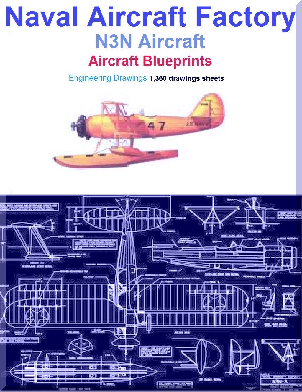 Naval Aircraft Factory N3N Aircraft Blueprints Engineering Drawings - Download