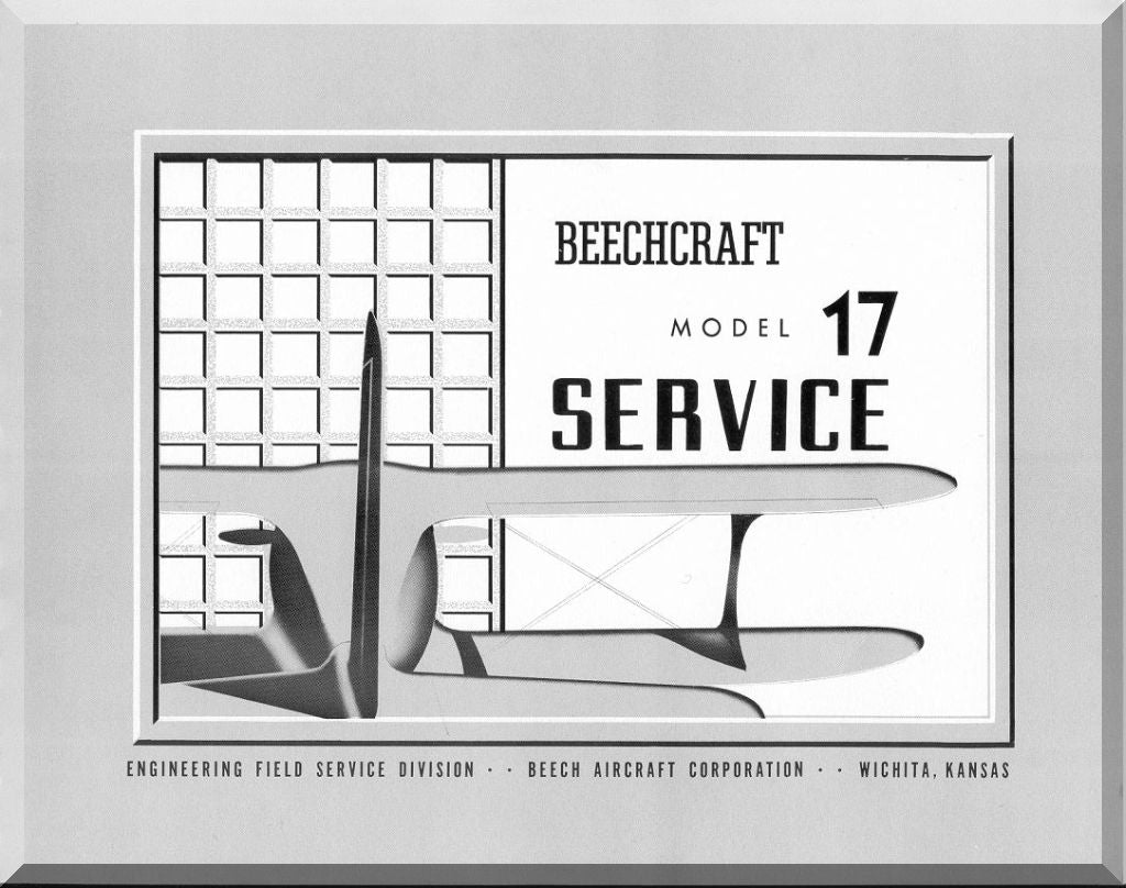 Beechcraft  17 / JB Stagger Wing / C-43 Traveller Aircraft Aeroplane Manuals Bundle - Download -