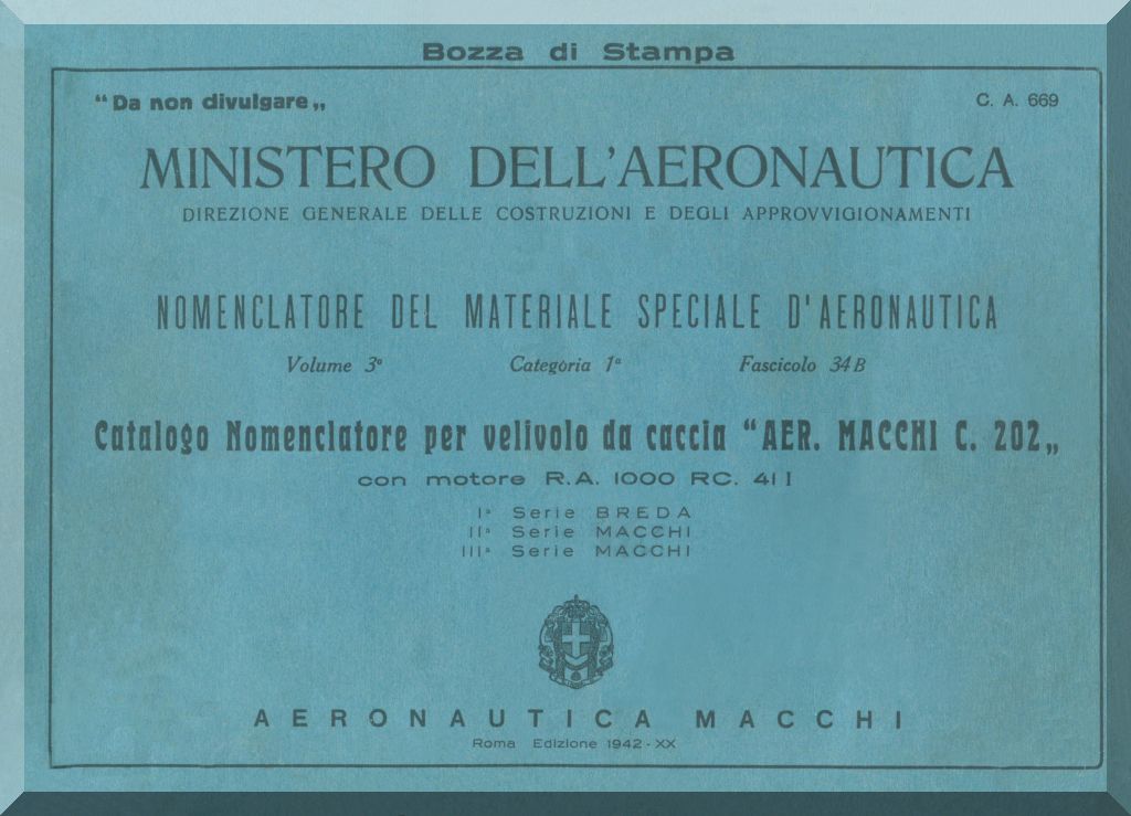 Macchi M.C. 202 Folgore Manuals Collection - Digital Download