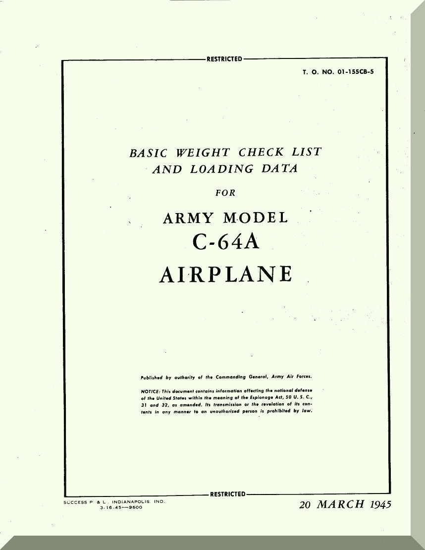 Noorduyn Norseman C-64 Aircraft Manuals Collection - Digital Download