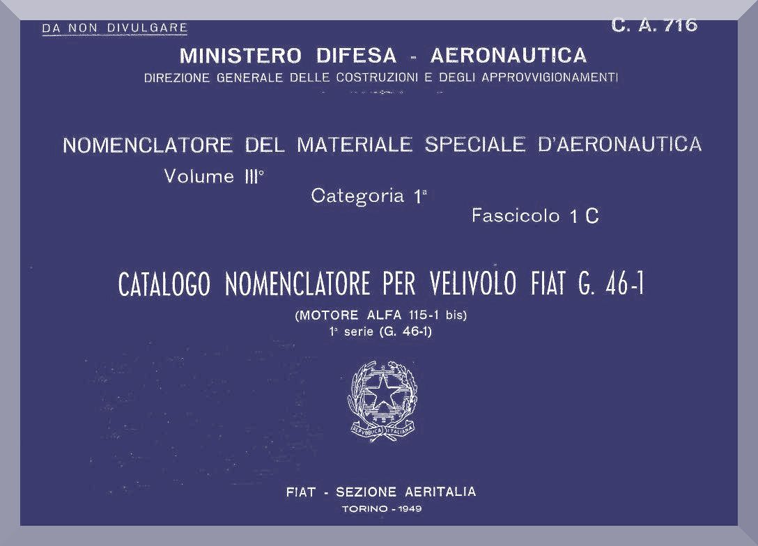 Fiat G.46 — Maintenance, Flight & Parts Manuals · Italian Post-War Trainer Documentation · Digital Download