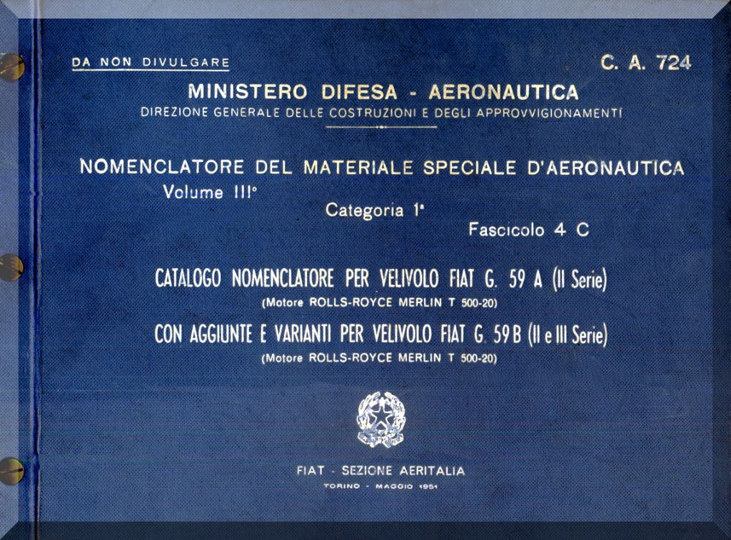 Fiat Aviazione G.59 Centauro Aircraft Manuals Collection - Digital Download