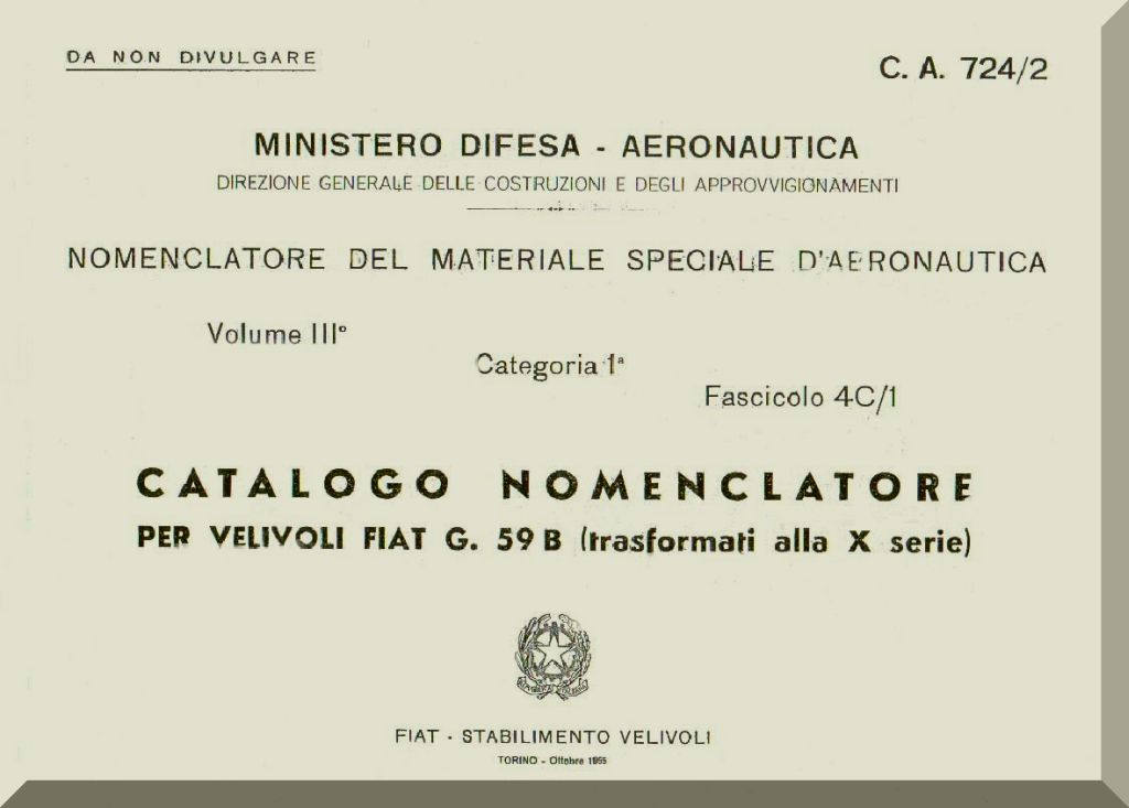 Fiat Aviazione G.59 Centauro Aircraft Manuals Collection - Digital Download