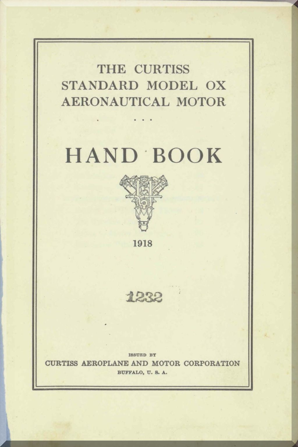 Curtiss OX-5 Aircraft Engine Manuals Collection - Digital Download