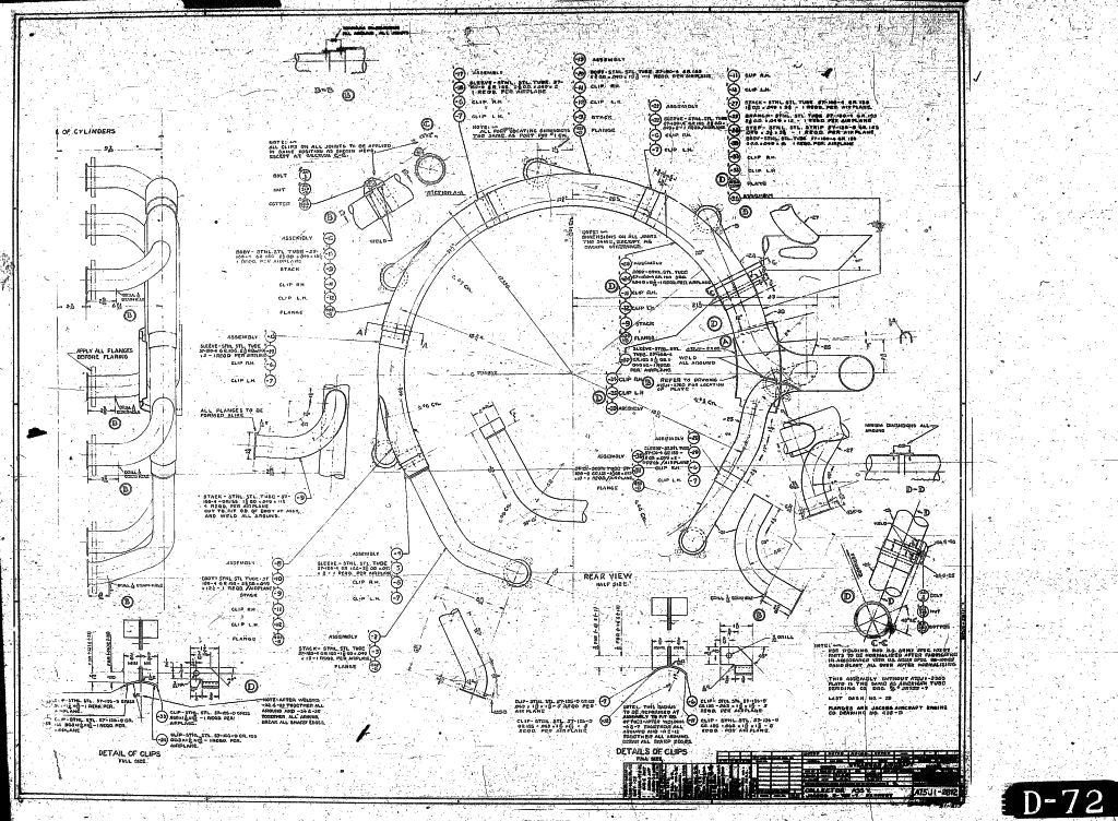 Stearman PT-13 / PT-17 / N2S Aircraft Engineering Blueprints - Digital Download