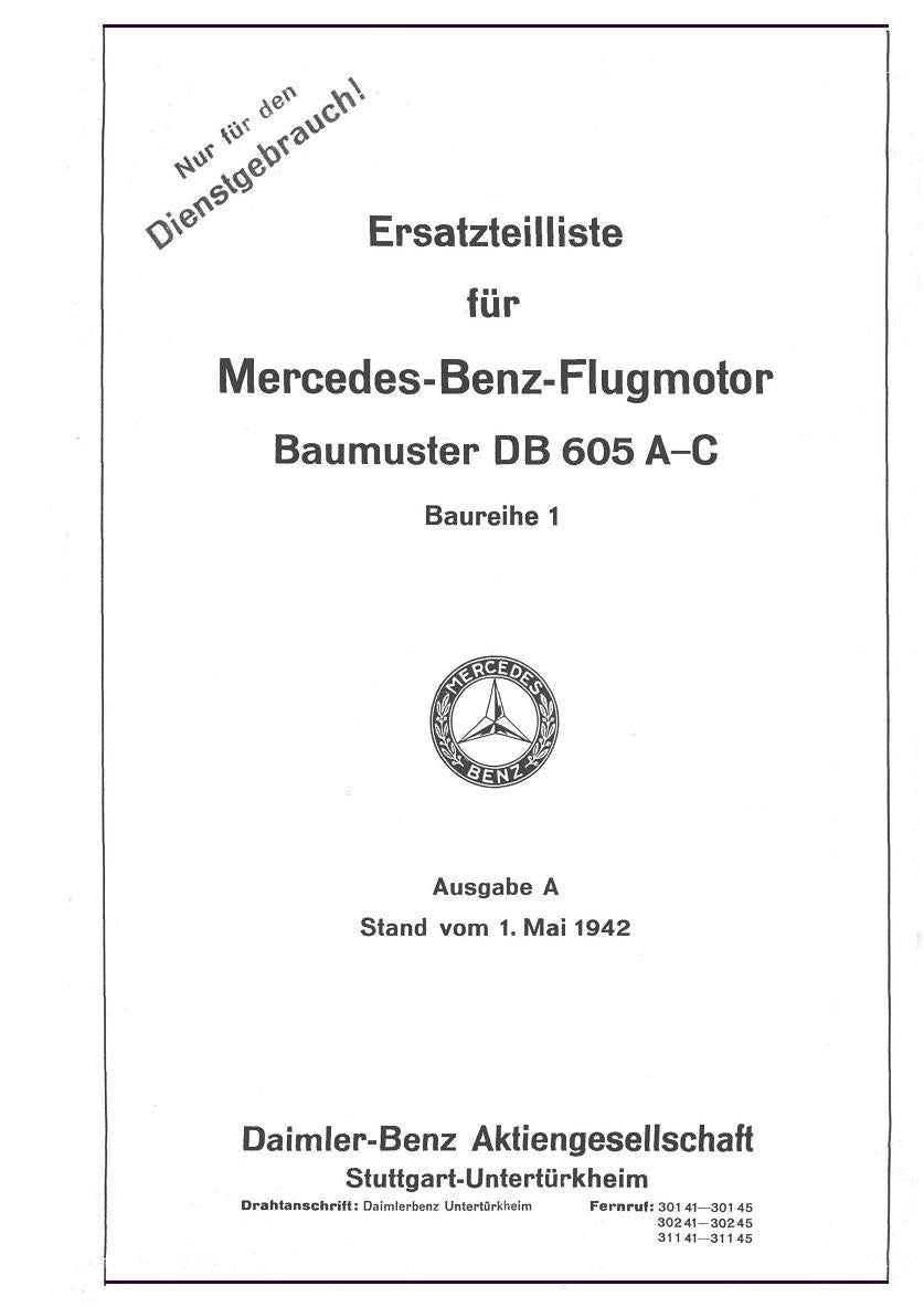Daimler-Benz DB 605 – Aircraft Engine Technical Library