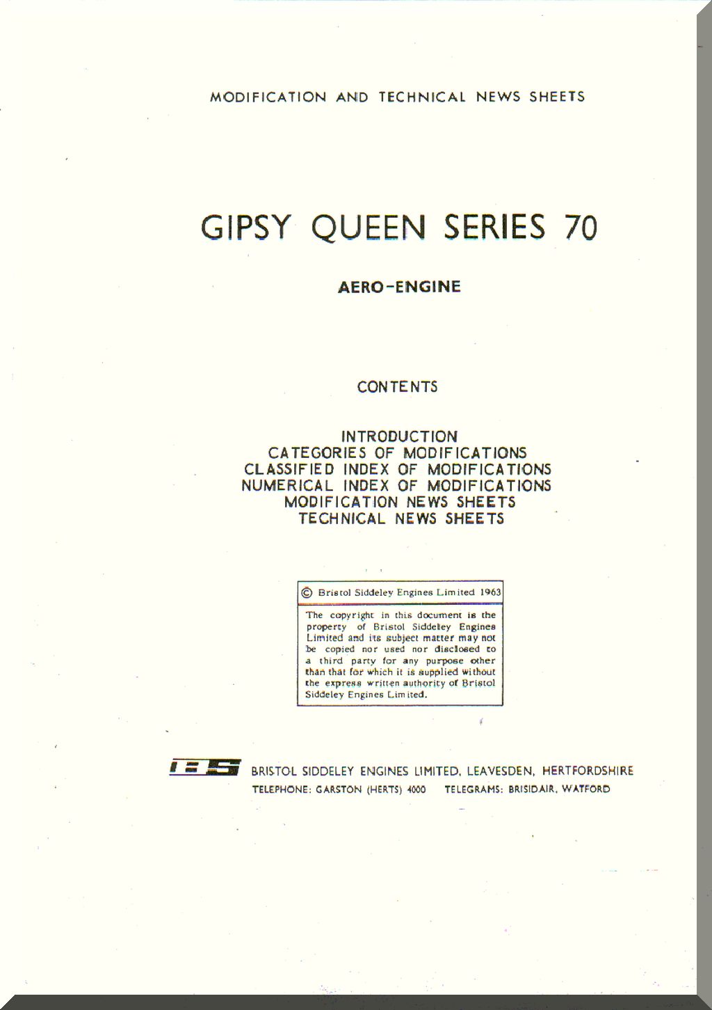 De Havilland Gipsy Queen Aircraft Engine Manuals Collection  - Download -