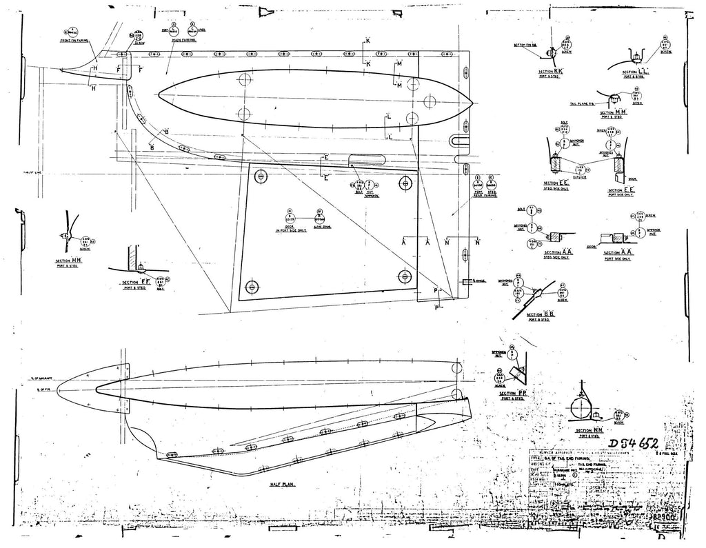 Hawker Aircraft Hurricane Aircraft Blueprints Engineering Drawings- Download