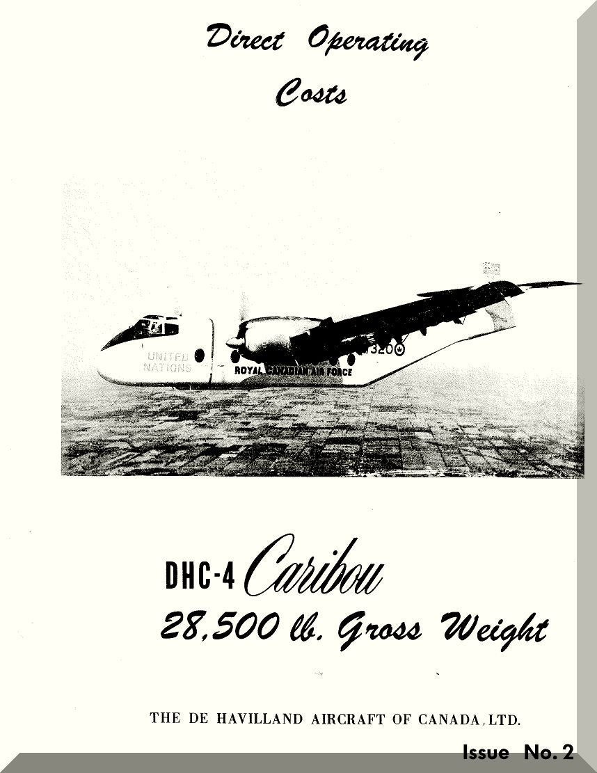 De Havilland DHC-4 Caribou Aircraft Manuals Collection - Digital Download -