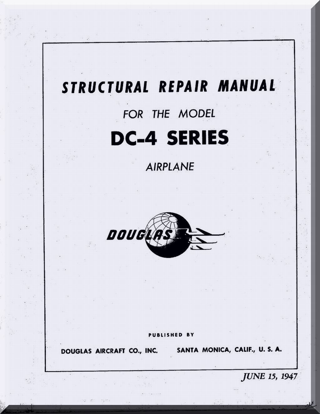 Douglas C-54 / R5D / DC-4 Skymaster Aircraft Manuals Collection