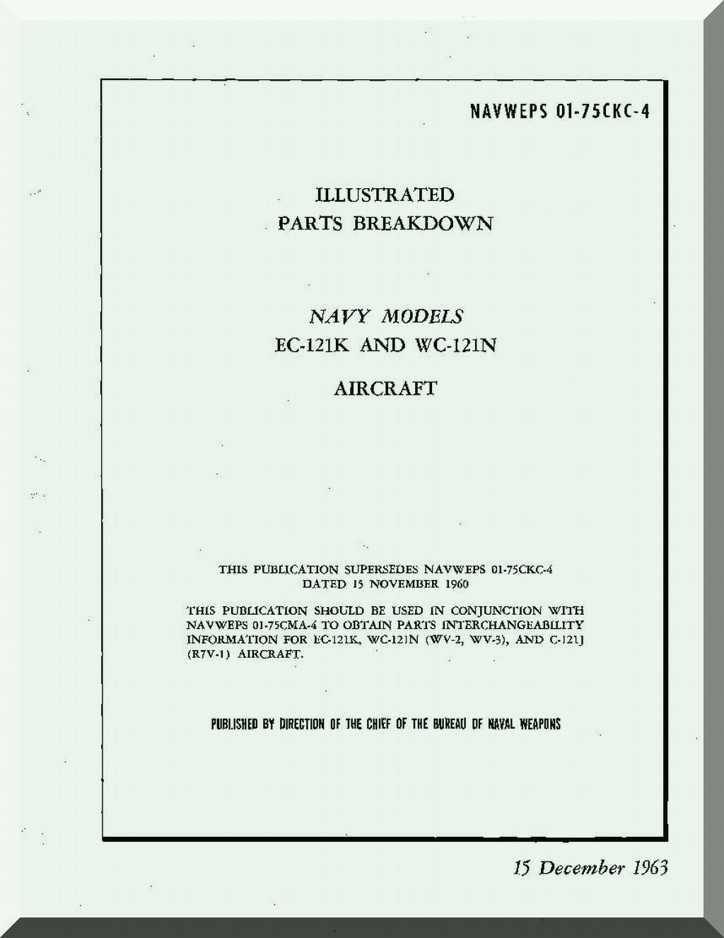 Lockheed EC-121 Warning Star Aircraft Manuals Collection - Digital Download