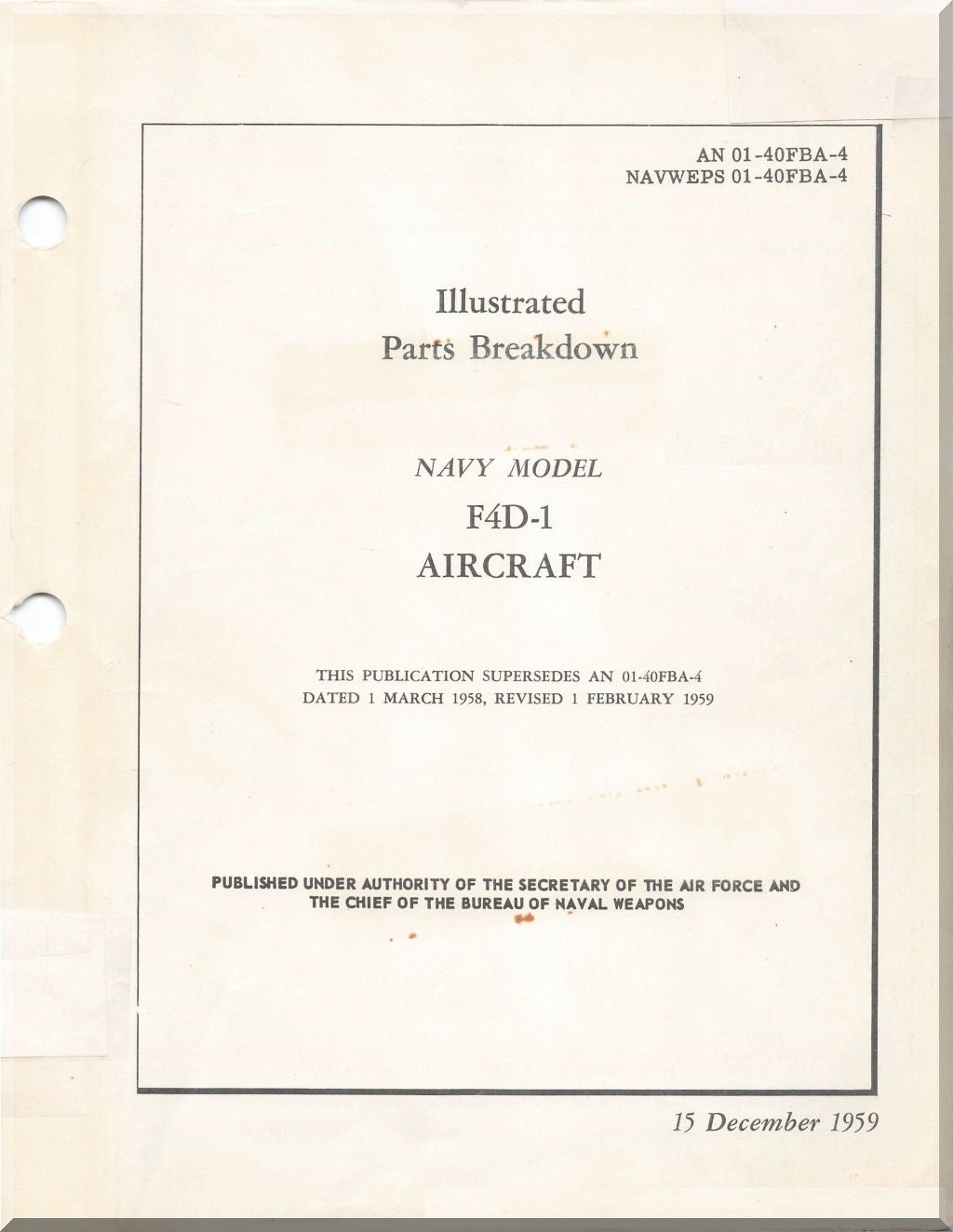 Douglas F4D Skyray Aircraft Manuals Collection - Digital Download