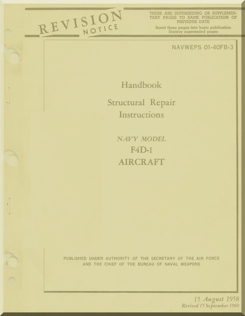 Douglas F4D Skyray Aircraft Manuals Collection - Digital Download