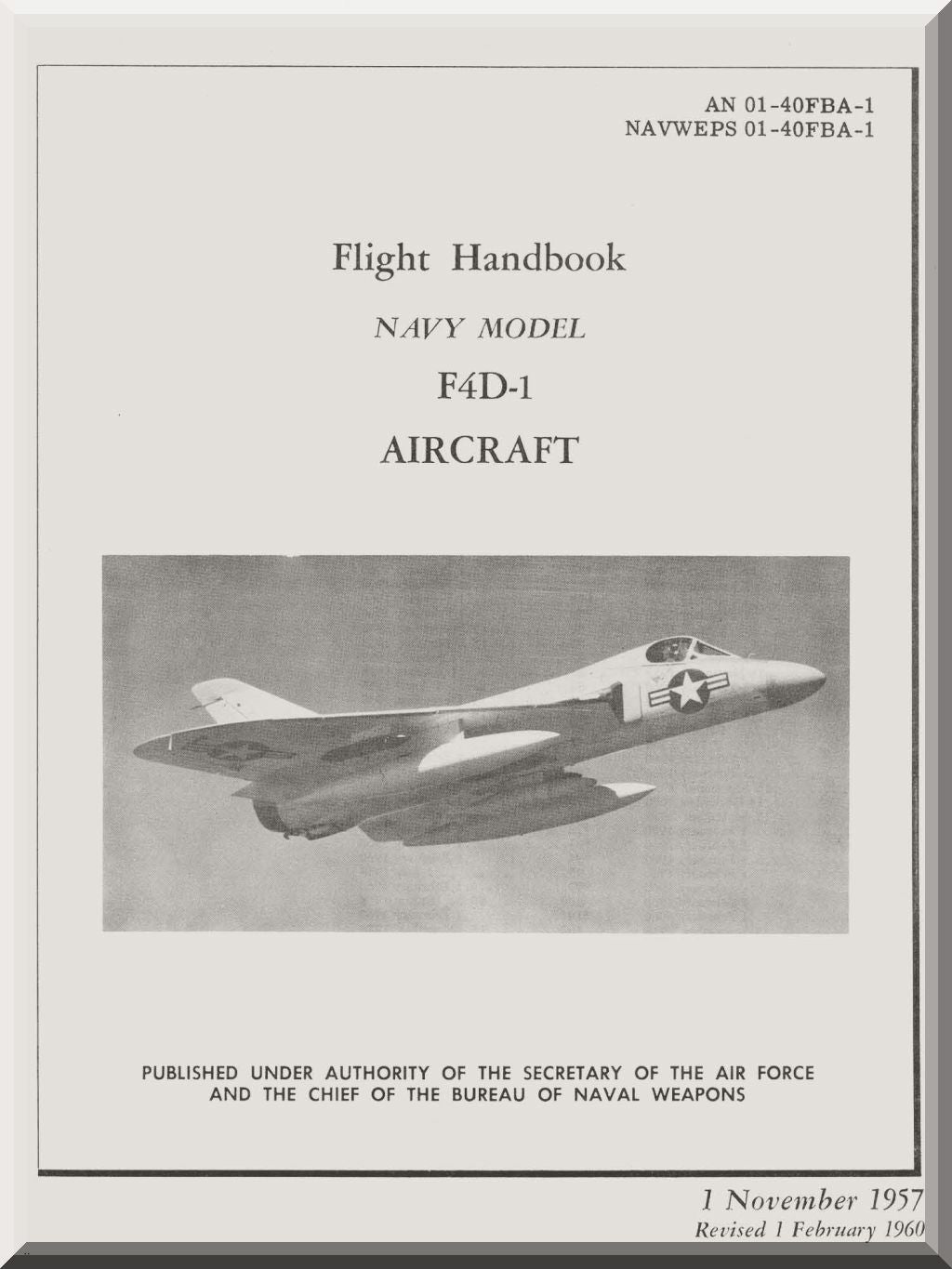 Douglas F4D Skyray Aircraft Manuals Collection - Digital Download