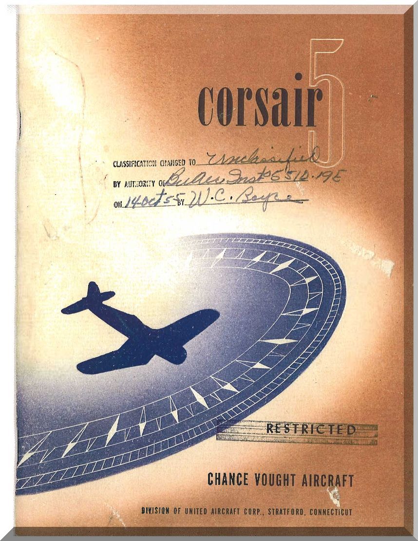 AU-1 / FG / F1G / F2G / F3A / F4U " Corsair / Super Corsair " Aircraft Manuals Bundle -Download