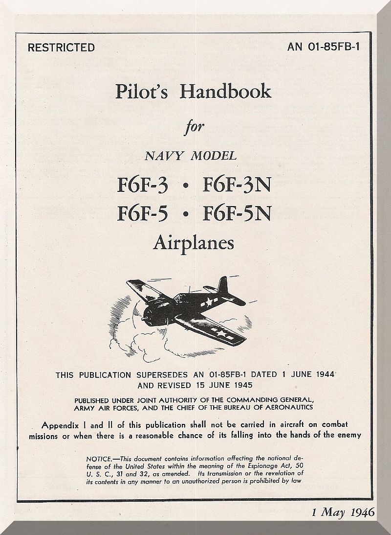Pilot's Handbook for Navy Model Airplanes with airplane illustration and text on a white background