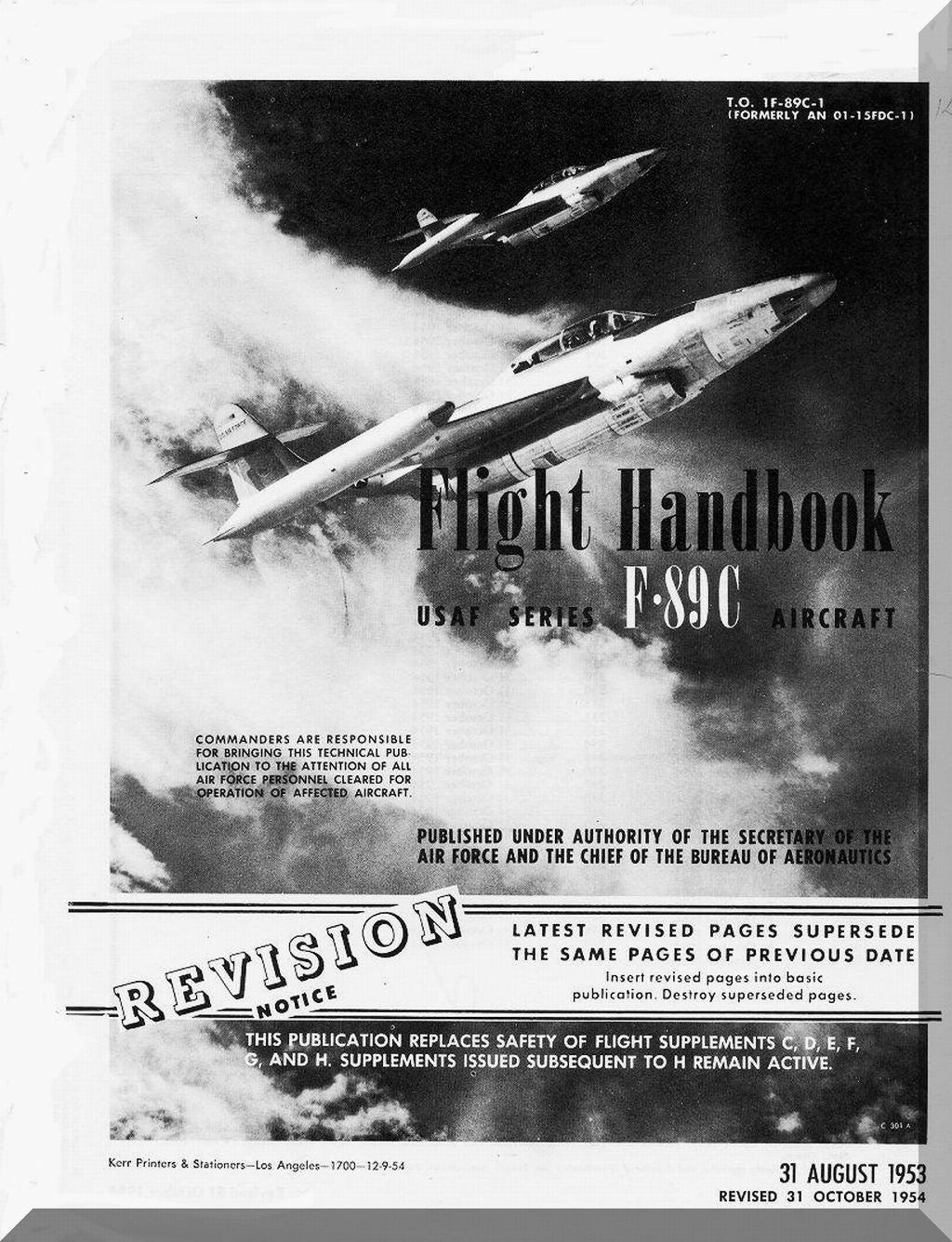 Northrop F-89 Scorpion Aircraft Manuals Collection