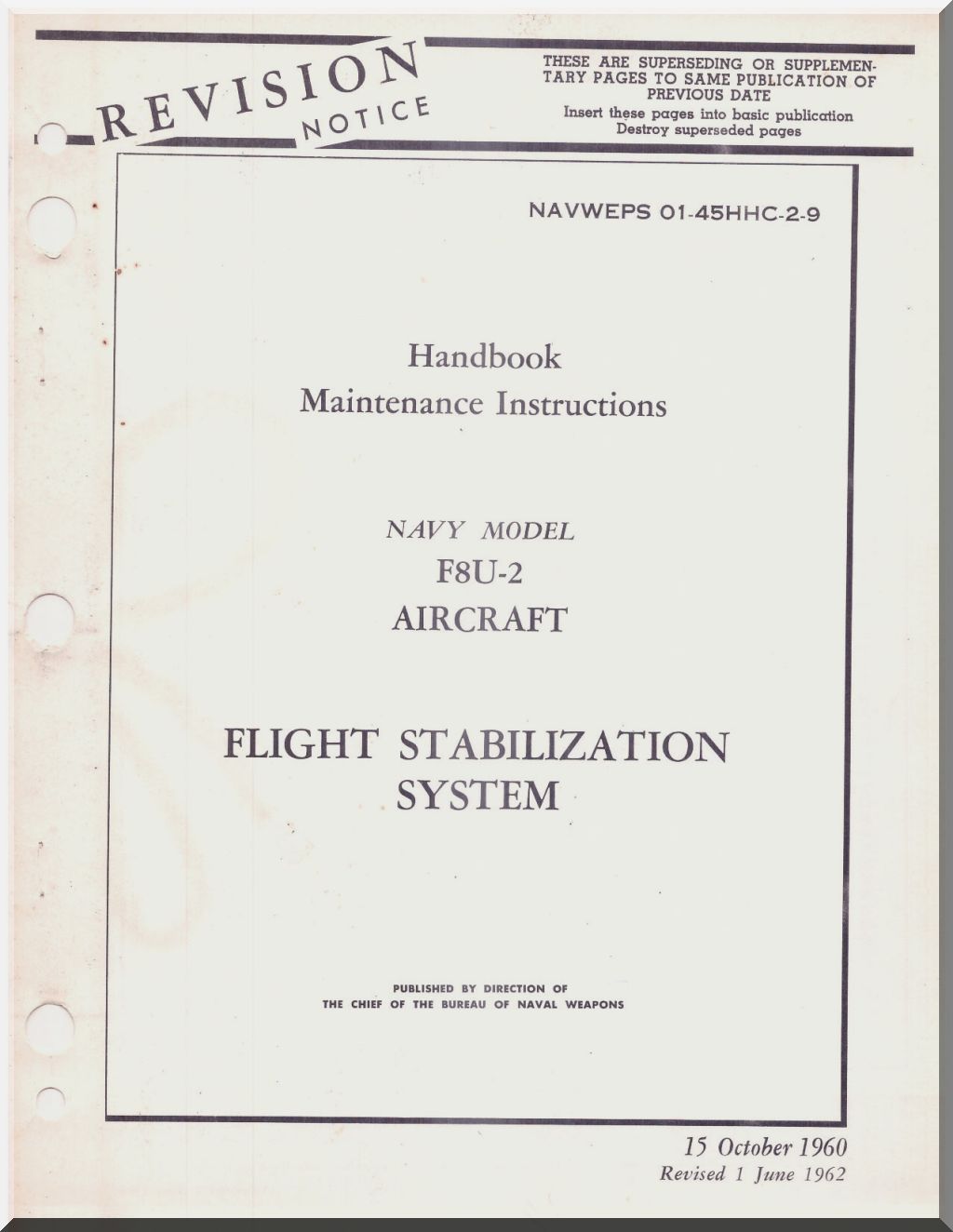 Vought F8U / F8 Crusader Aircraft Manuals Collection - Digital Download