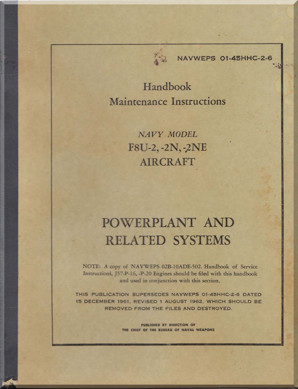 Vought F8U / F8 Crusader Aircraft Manuals Collection - Digital Download