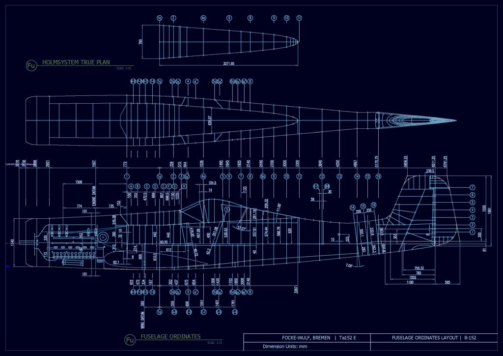 Foke-Wulf Fw-190 Blueprints  Engineering Drawings Collection - Downloads