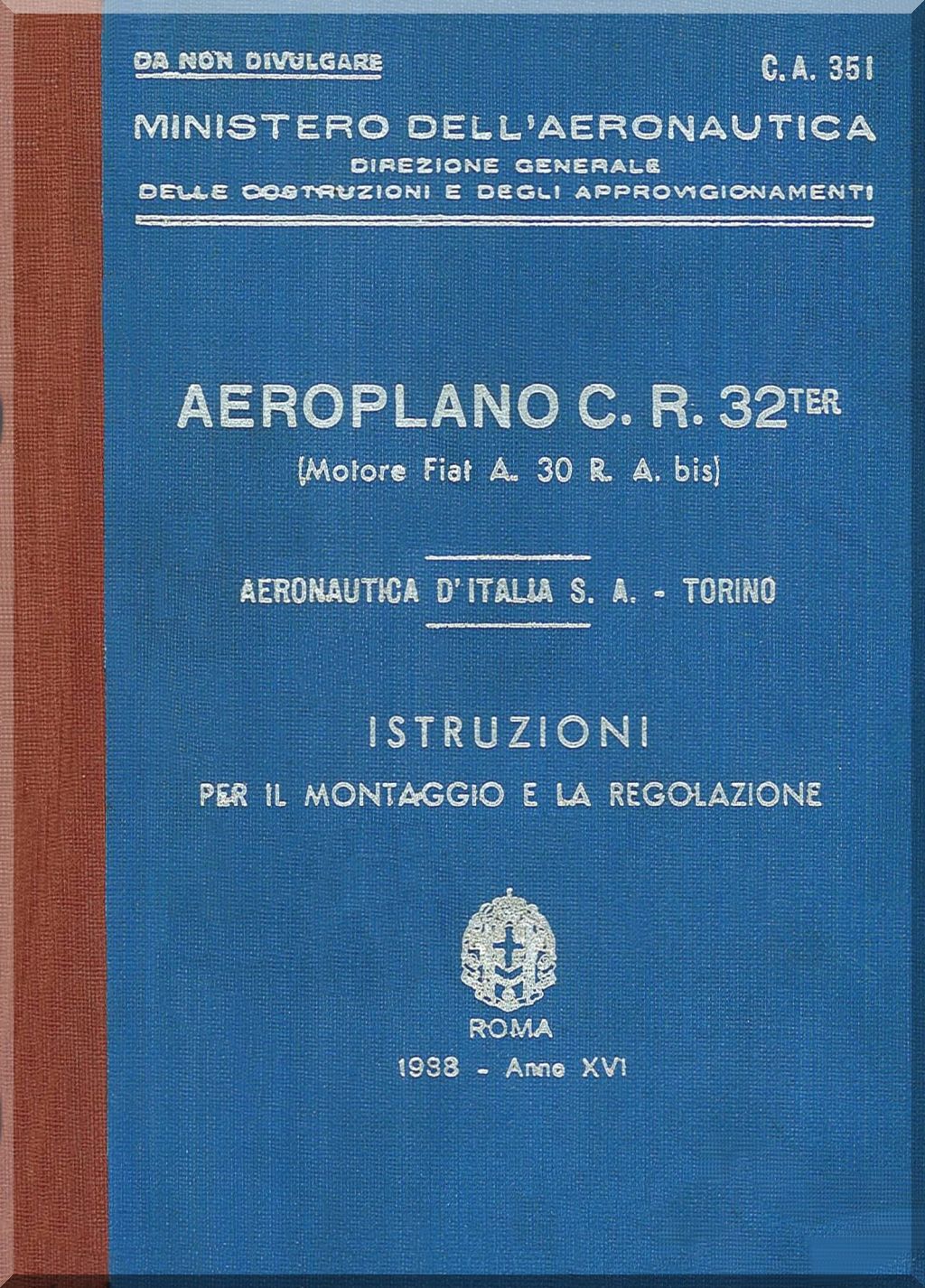 Fiat Aviazione CR.32 Aircraft Manuals Collection - Digital Download