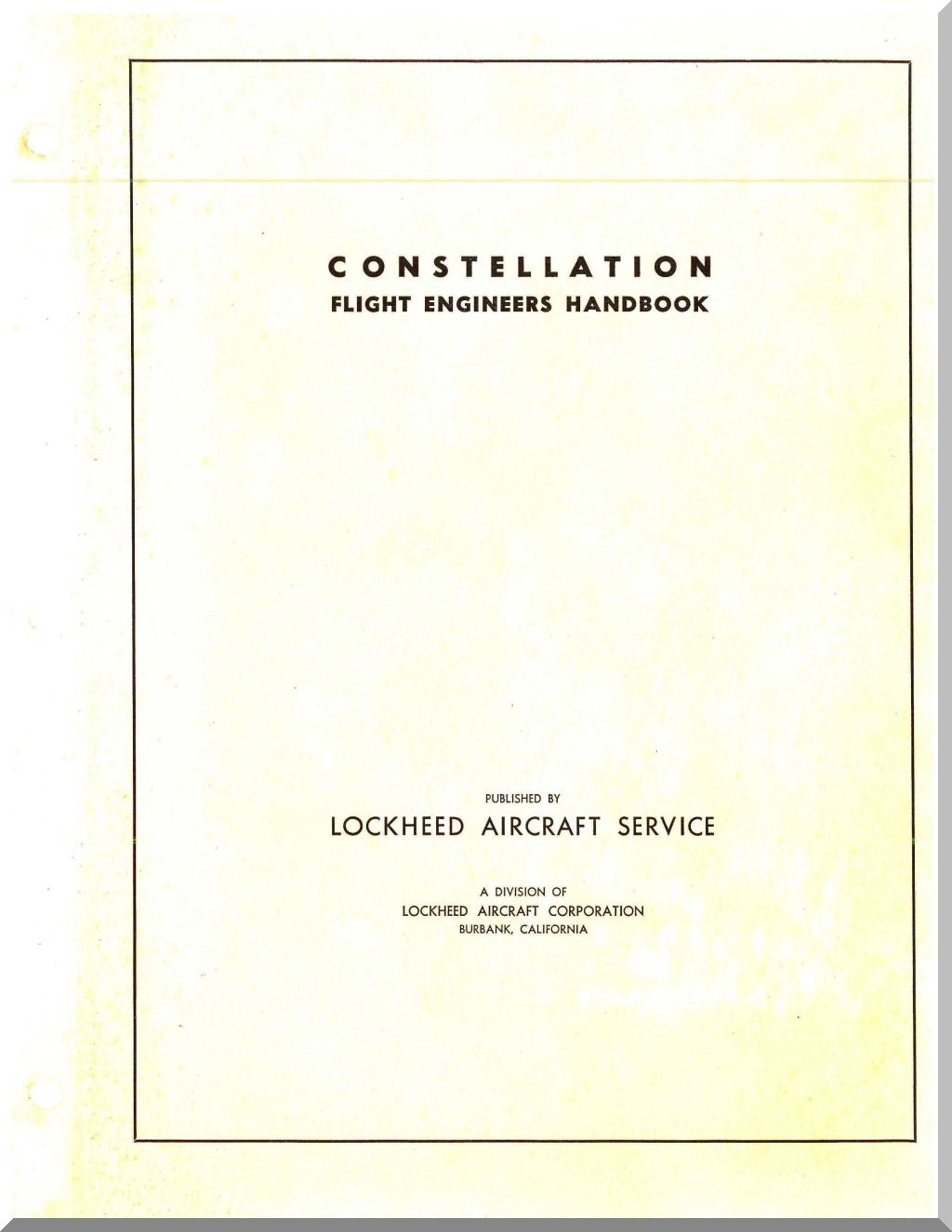 Lockheed Constellation & Super Constellation Manuals Collection - Digital Download