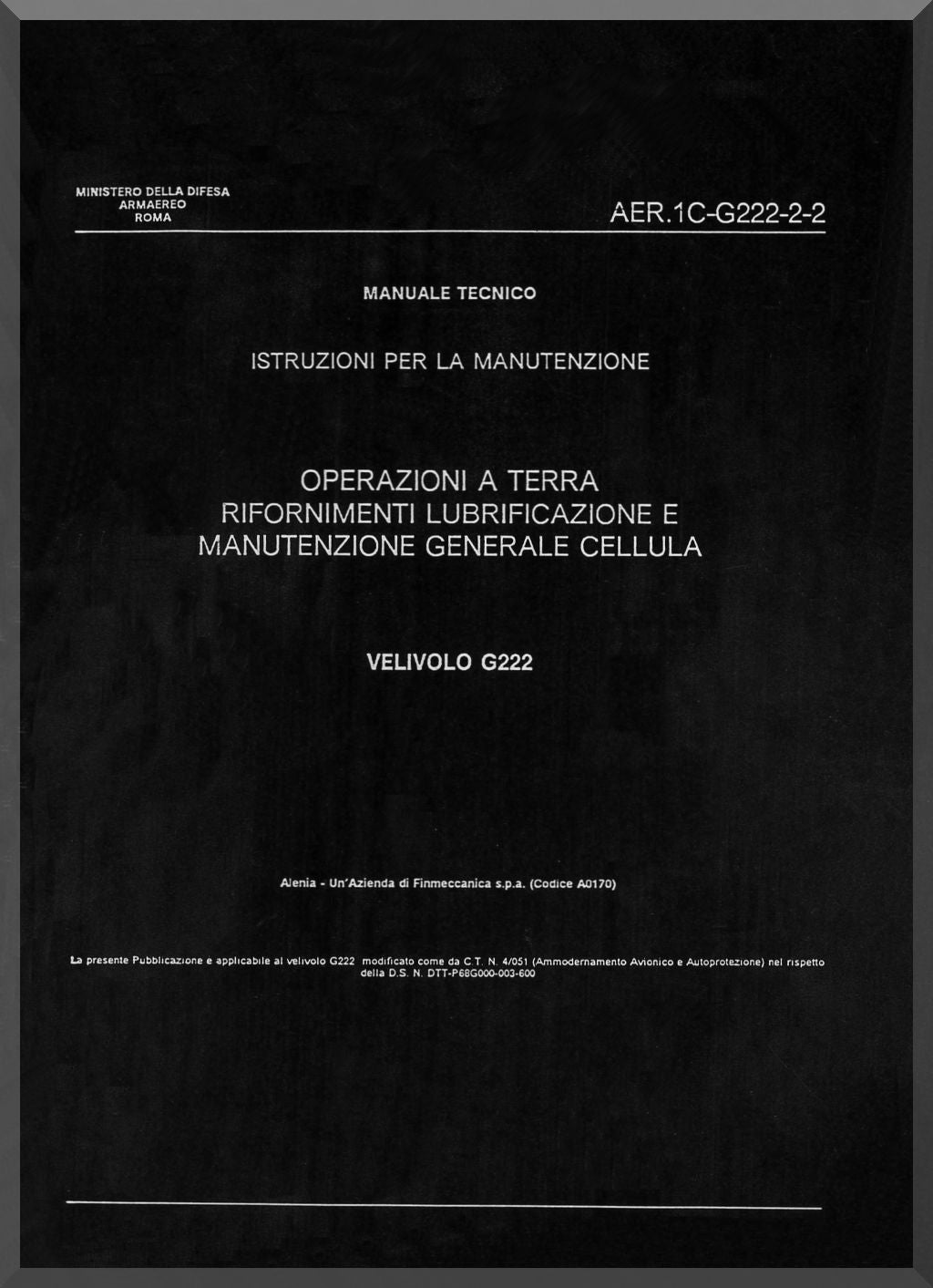 Aeritalia Fiat G.222 Aircraft Manuals Collection - Digital Download