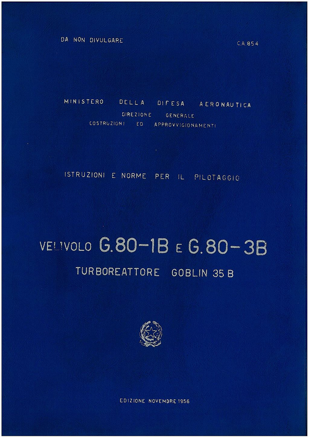 Fiat Aviazione G80 & G82 Aircraft Manuals Collection - Digital Download
