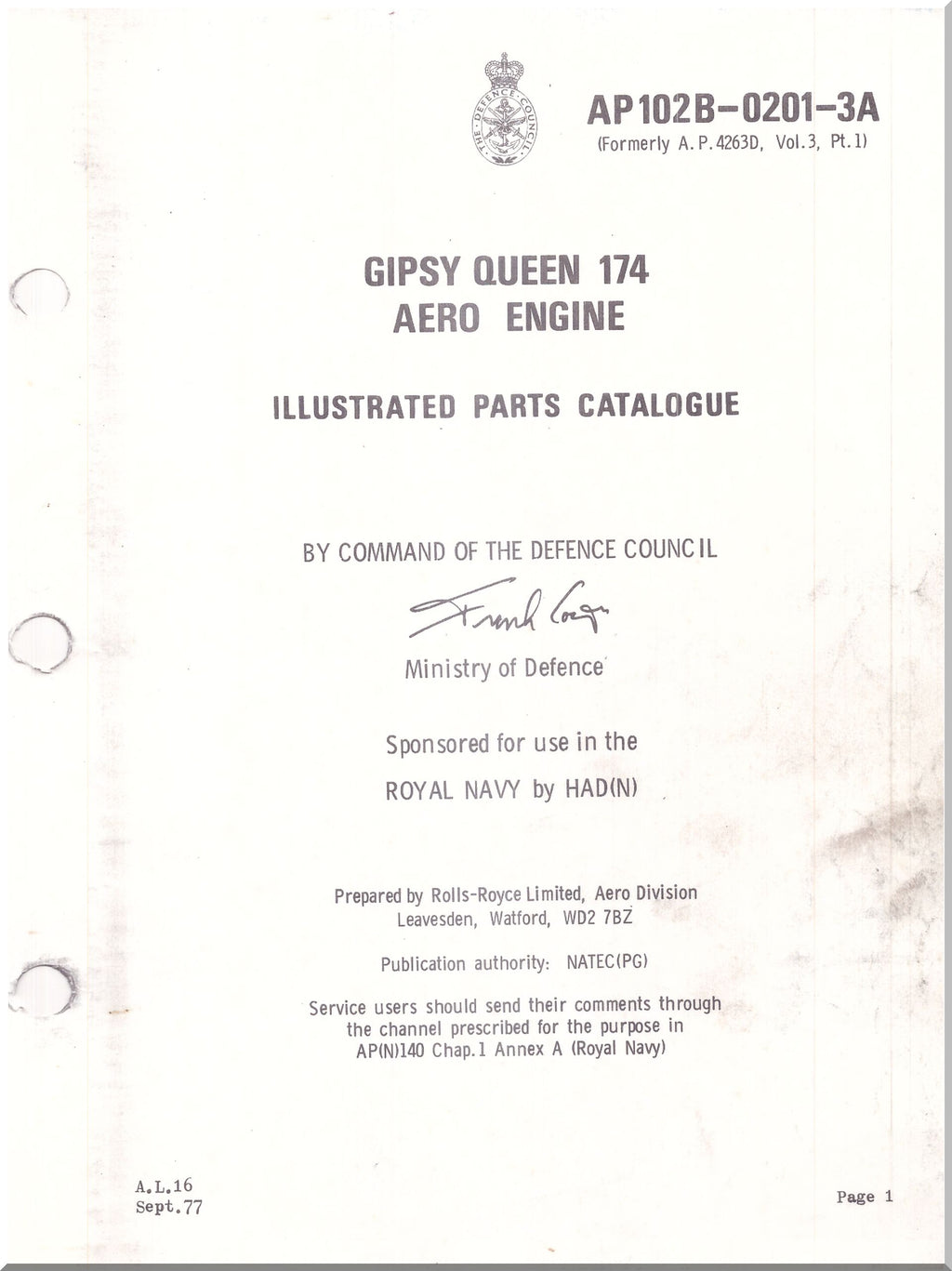 De Havilland Gipsy Queen Aircraft Engine Manuals Collection  - Download -