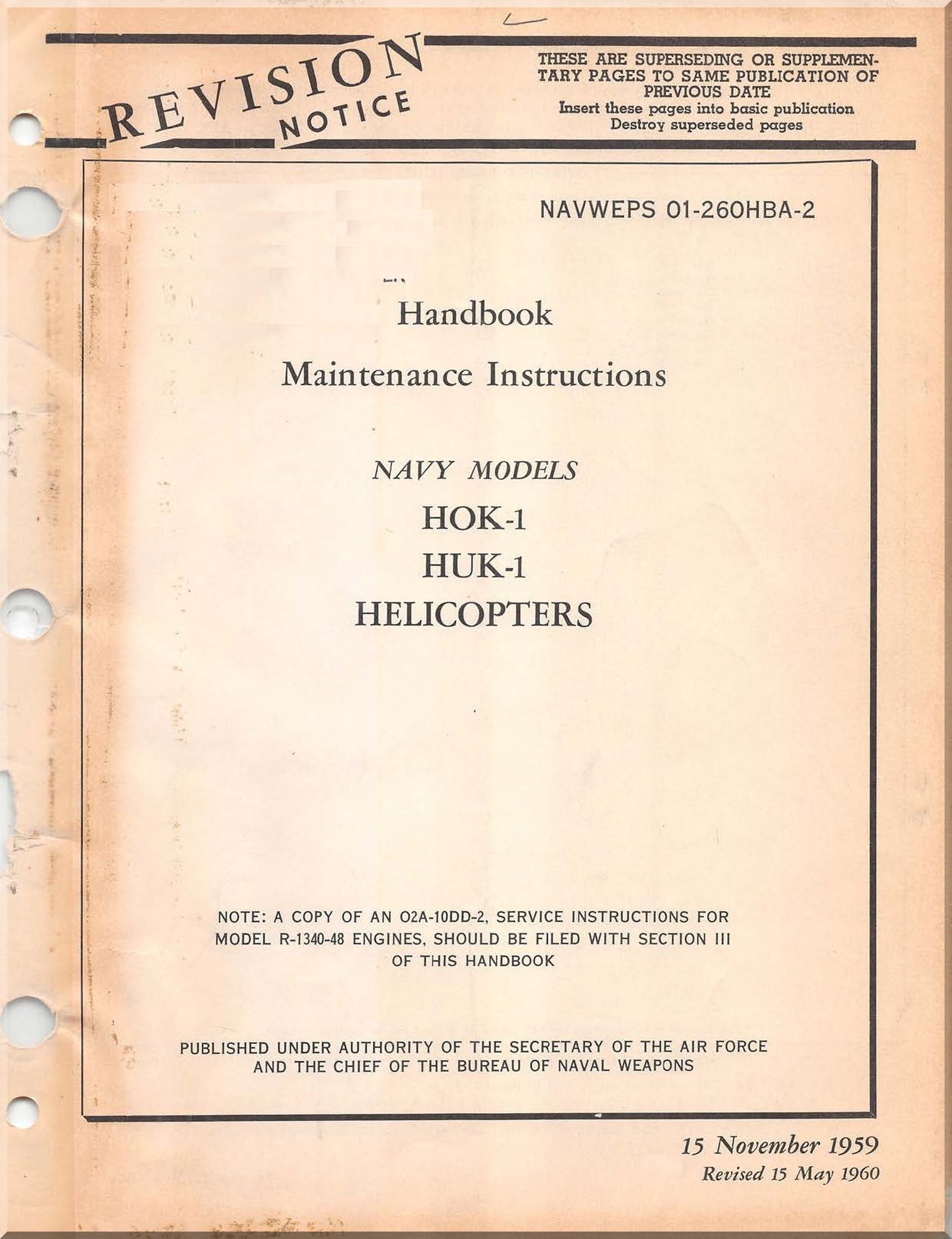 Kaman HOK-1, HUK-1, HH-43 A,B Huskie Helicopter Manuals Bundle - Download