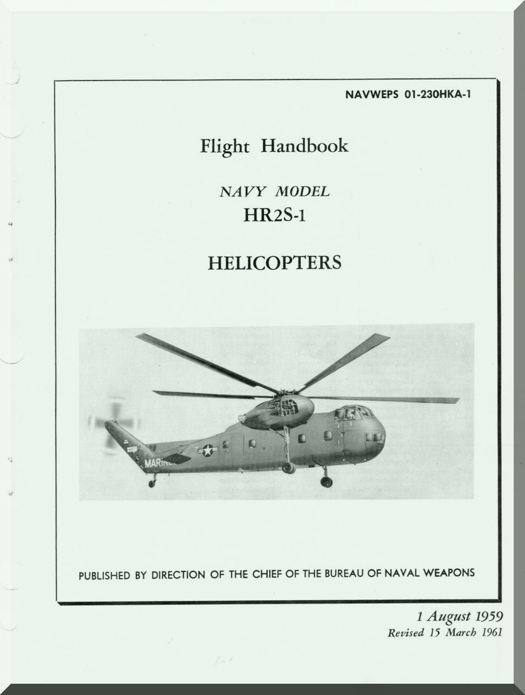 Sikorsky S-56 CH-37/ HR2S-1/ H-37 Mojave / Deuce Manuals Bundle - Download