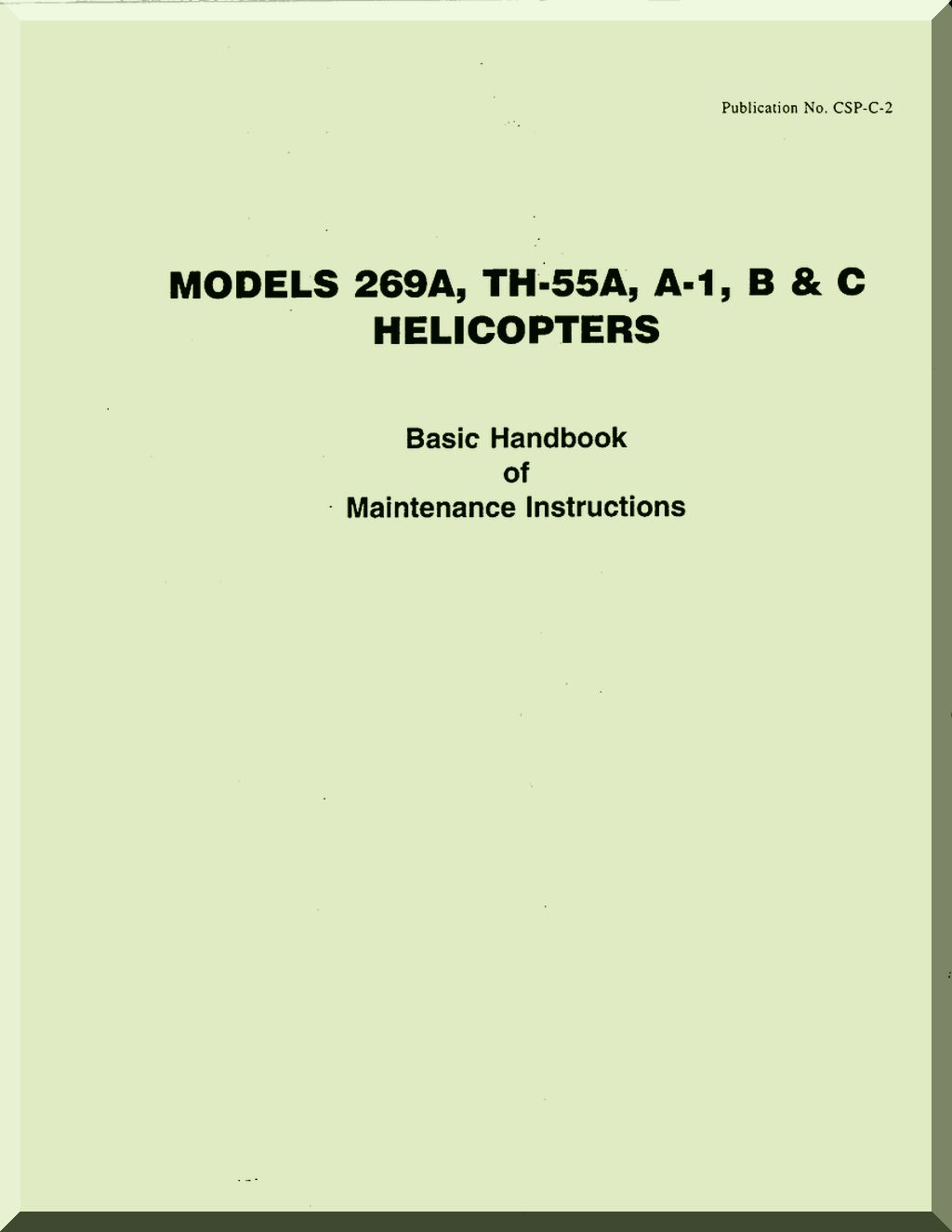 Hughes 269 / TH-55 " Osage " Helicopter Manuals Bundle Download