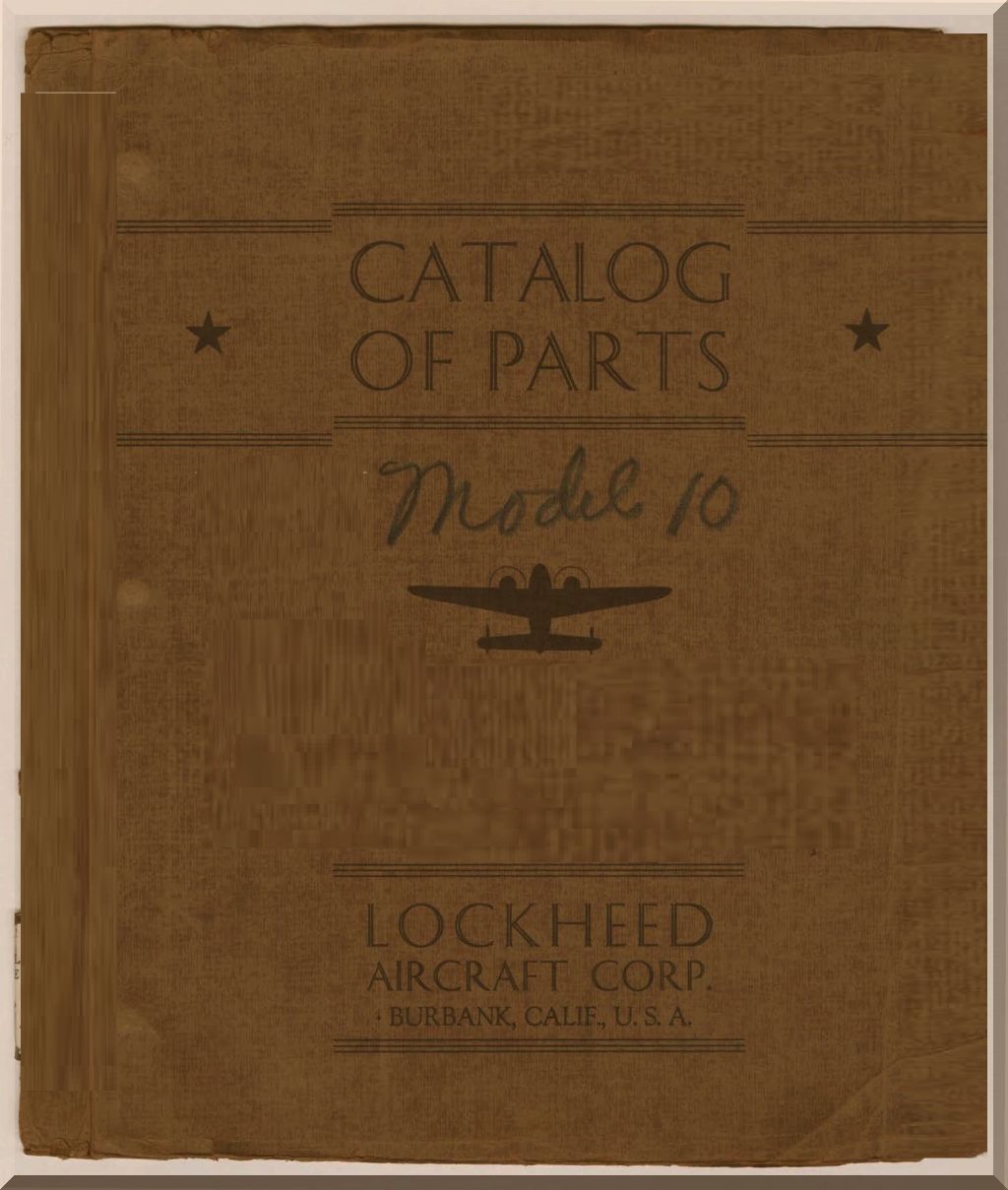 Lockheed L-10 Electra & L-12/C-40 Electra Junior Comprehensive Manuals Collection