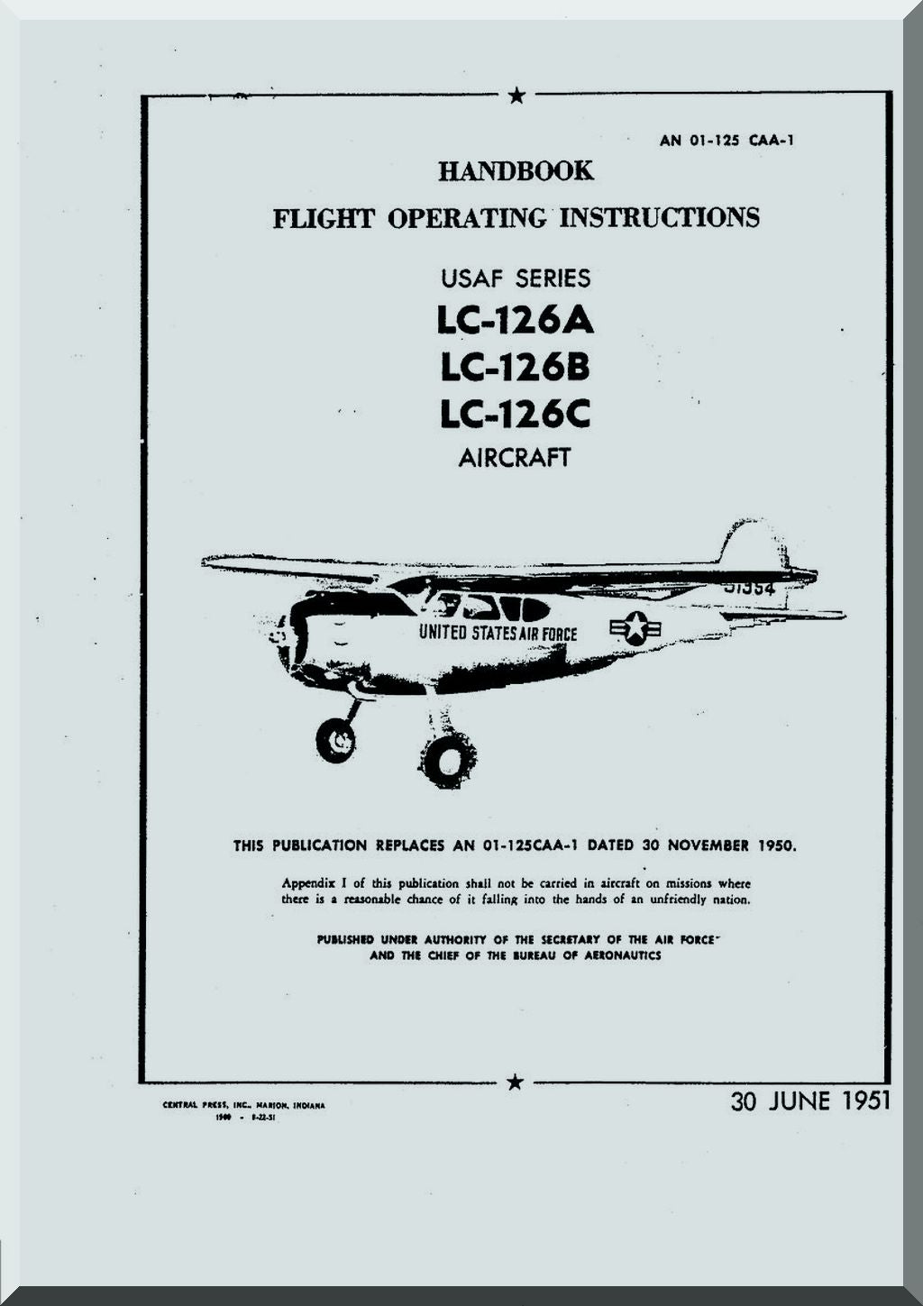 Cessna 190 / 195 / LC-126 / U-20 Aircraft Manuals Collection
