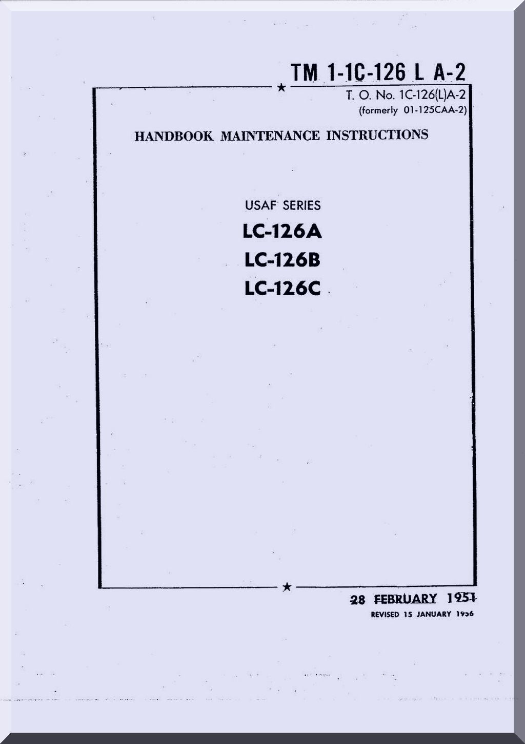 Cessna 190 / 195 / LC-126 / U-20 Aircraft Manuals Collection