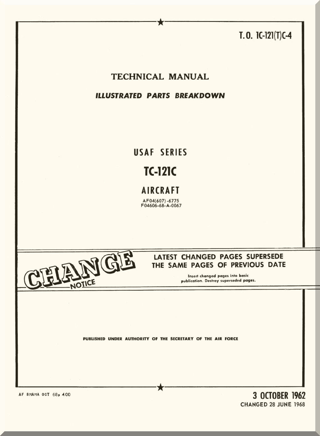 Lockheed C-69, C-121, R7V-1 Constellation Aircraft Manuals Collection - Digital Download