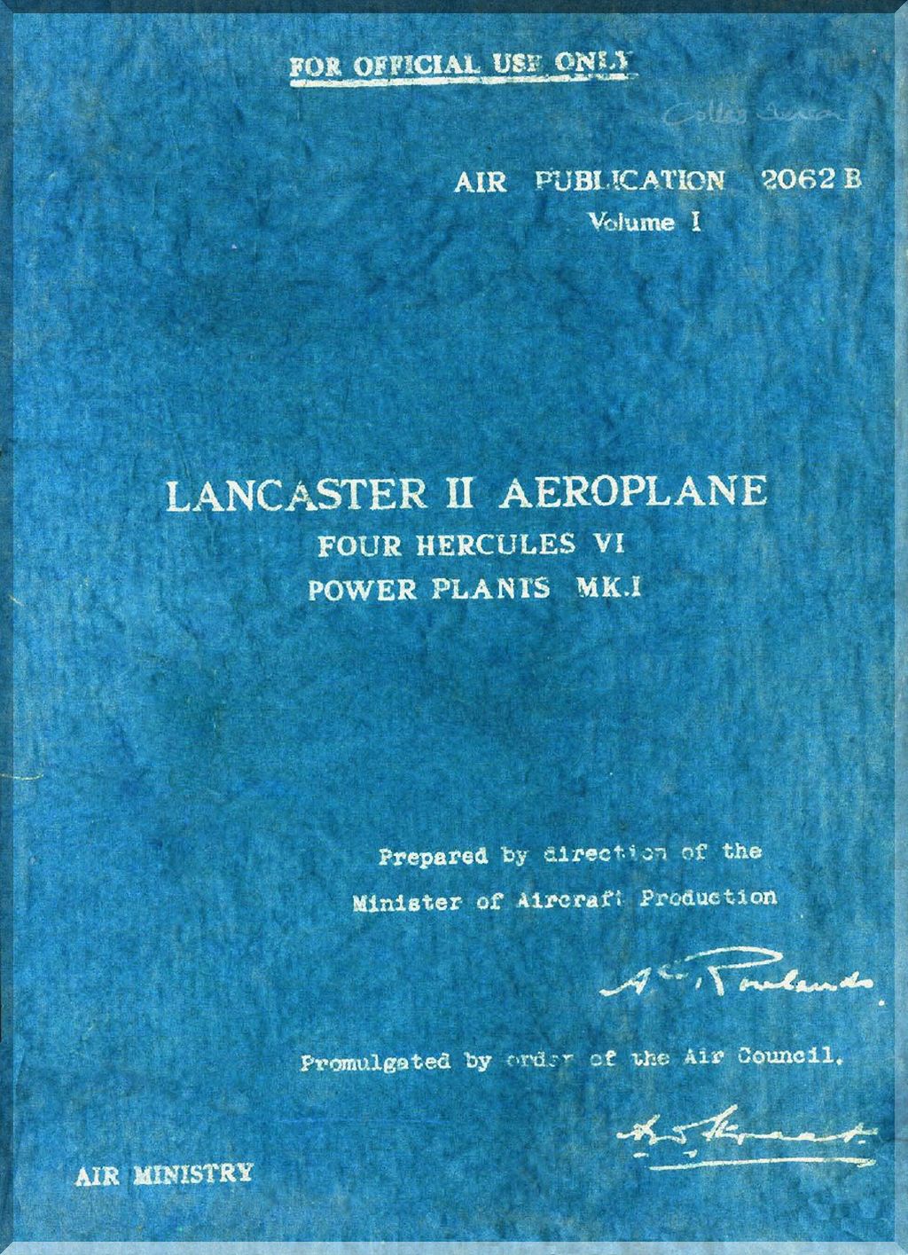 AVRO 683 Lancaster Aircraft Manuals Collection - Digital Download -