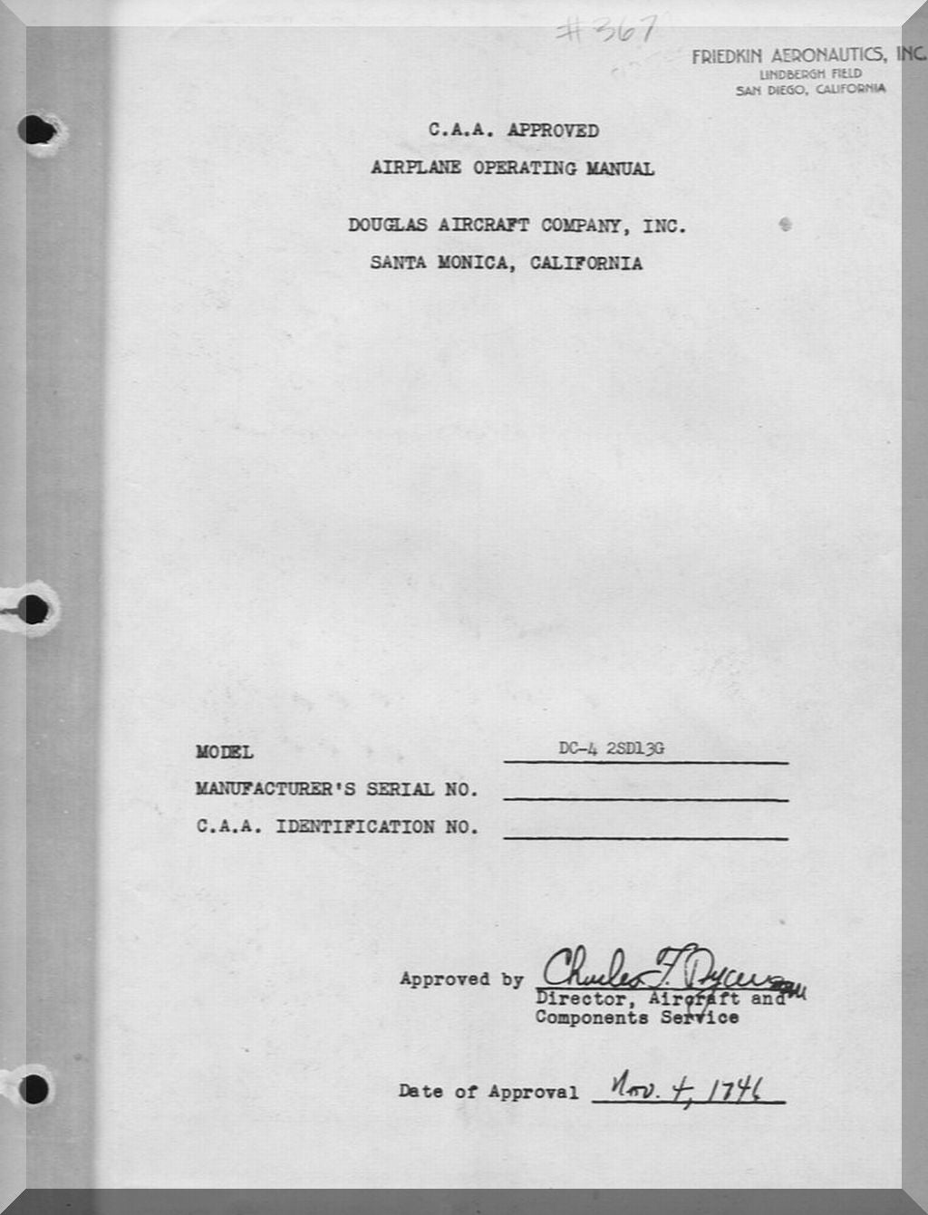 Douglas C-54 / R5D / DC-4 Skymaster Aircraft Manuals Collection