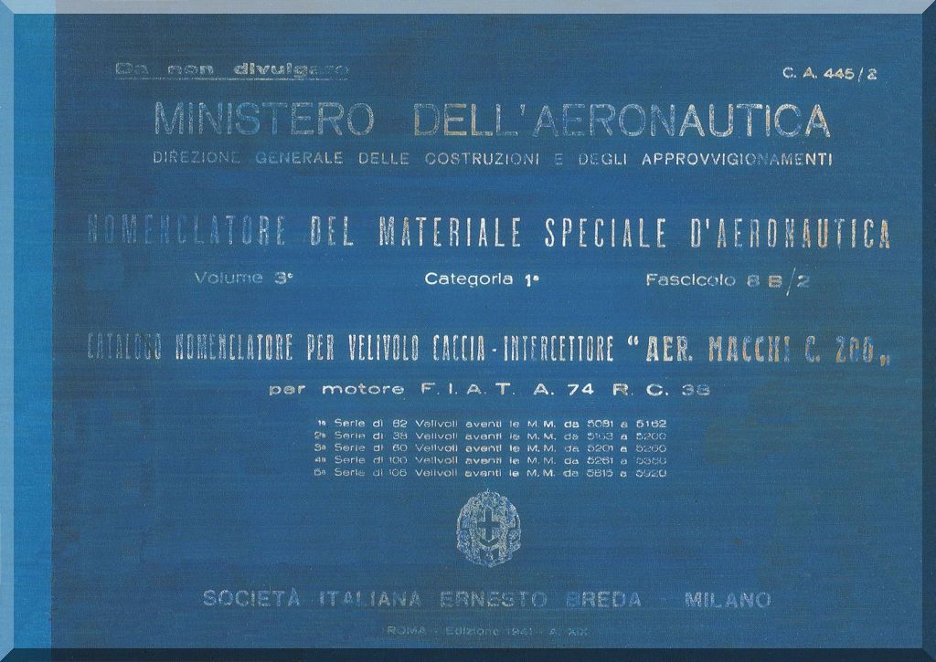 Macchi C.200 Saetta — Maintenance & Technical Manuals · WWII Italian Fighter Documentation · Digital Download