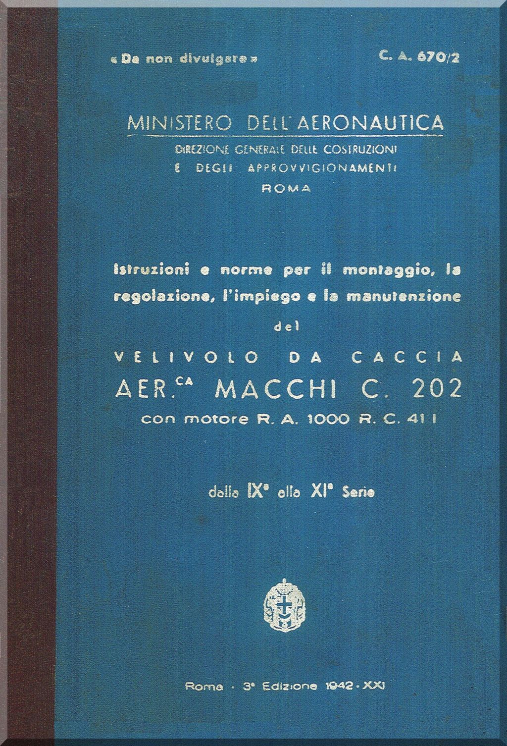 Macchi M.C. 202 Folgore Manuals Collection - Digital Download