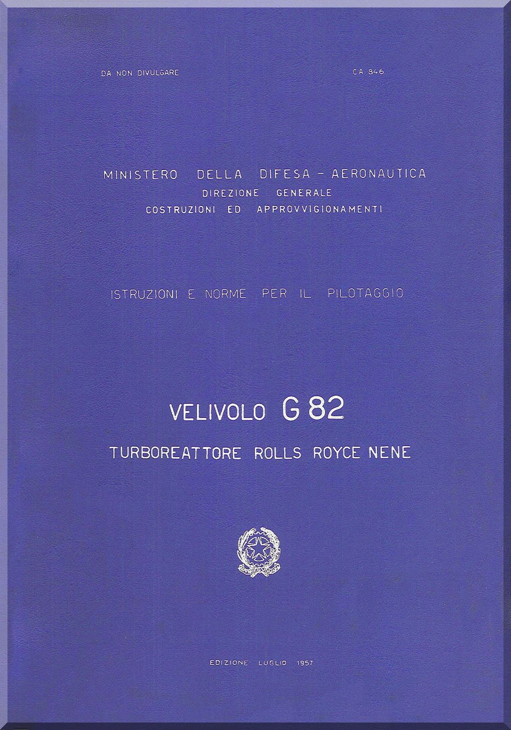 Fiat Aviazione G80 & G82 Aircraft Manuals Collection - Digital Download