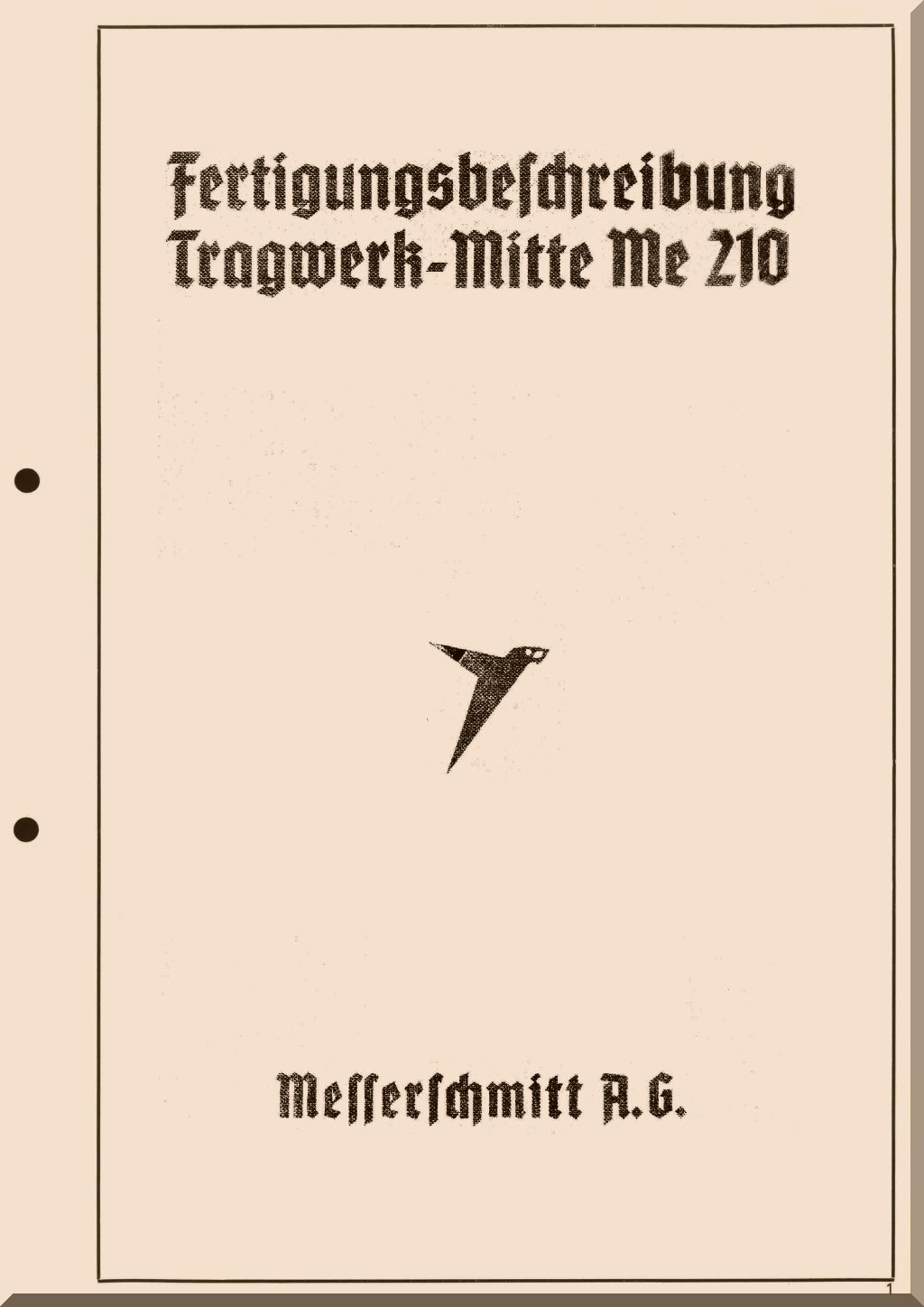 Messerschmitt Me 210 / Me 410 Aircraft Manuals Collection - Digital Download